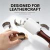 10Pcs Half Circle Punching Die Belt Tail Puncher Leather Bag Shoulder Tail Punching Leather Tools C-Type Hole Cutting Die Mold