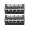 Terminal Strip Dual Row Screw Clamp Wire Terminal Block with Clear Cover for Bridge Lighting 60A
