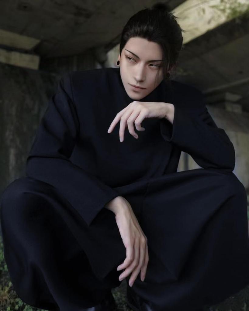 Качественный косплей Сугуру с учеником Дзюдзюцу Кайсен косплей полный для школы косплей Сугуру парик Сугуру новый [Хороший продукт] парик Getō, дни, костюм, набор,