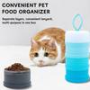 Ведро для корма для домашних животных 45691 контейнер для кошачьего корма, переносной, с лямками, для собак