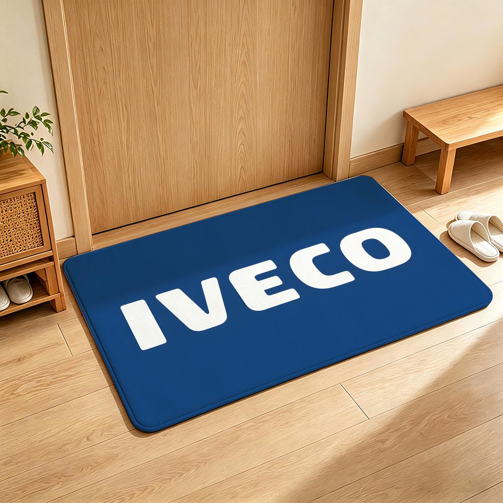 Автомобильный коврик I-IVECO Мягкий фланелевый коврик для входной двери Нескользящий Впитывающий Коврик для пола в ванную комнату и спальню