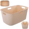 Laundry Basket for Mangle Beige 45L Washing Container CURVER Softex Laundry