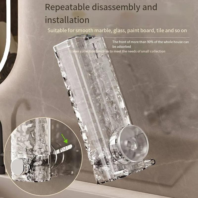 1шт настенный дозатор мыла ручной домашний дозатор мыла с присоской для пены для ванной комнаты отельный дозатор мыла нажимного типа