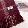 With Tassels Winter Scarves Angora Fleece Wrap Shawls High Quality Cashmere Scarf