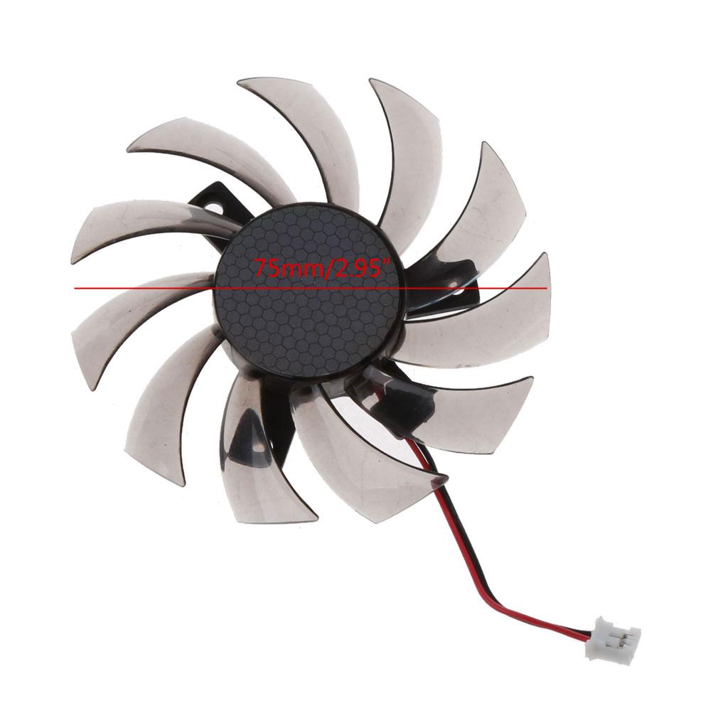 Подходит для Gigabyte 6850 7970 GTX 460 GTX560Ti R270X R7 260x Вентилятор охлаждения Видеокарты Аксессуары PLD08010S12H Охлаждающий вентилятор