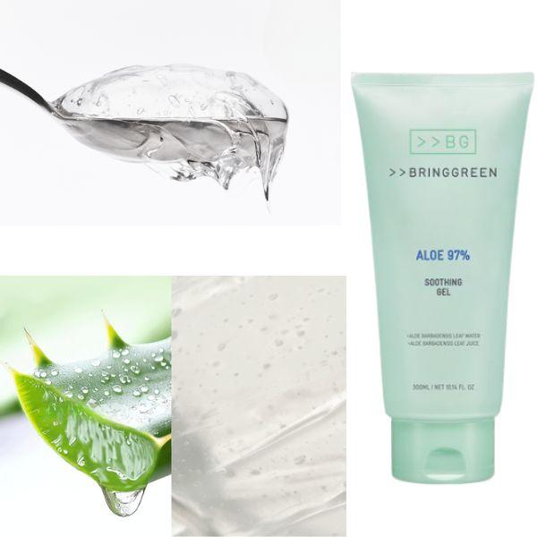 BRING GREEN Алоэ 97% /Розовый Алоэ 96% Успокаивающий гель 300 мл
