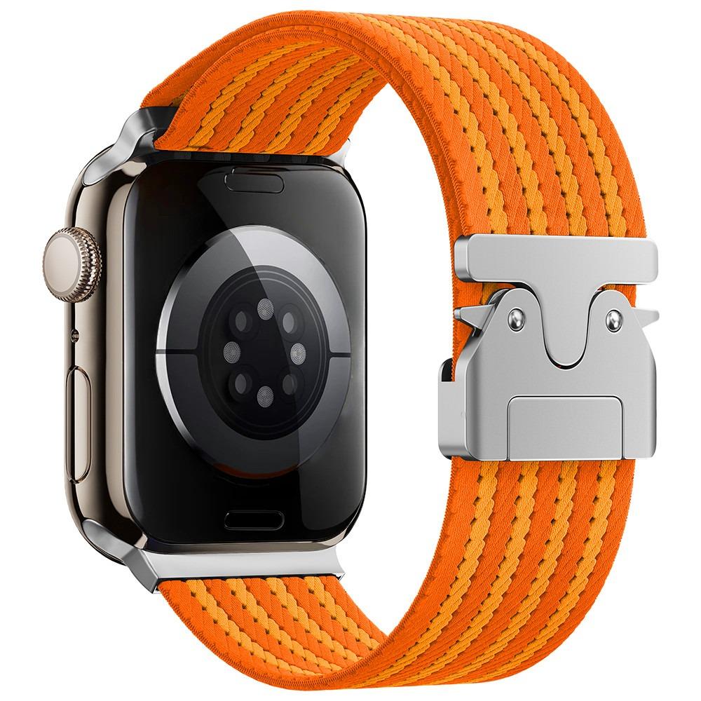 Эластичный ремешок URVOI для Apple Watch Ultra 2 1 Серии 10 9 8 7 6 5 4 SE Плетеный нейлоновый ремешок для iWatch браслет с парашютной пряжкой