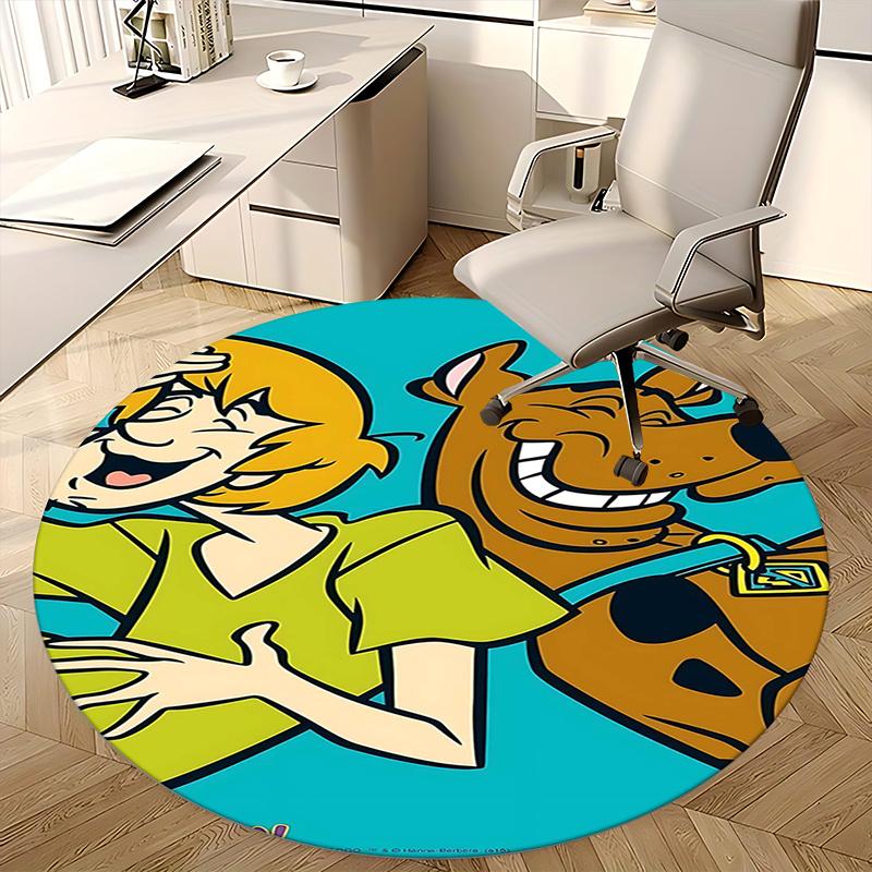 Scooby Doo,Shaggy Chair mat Round Rug Office carpet, Non slip, Suitable for Living Rooms, Bedrooms,Decor1205739a