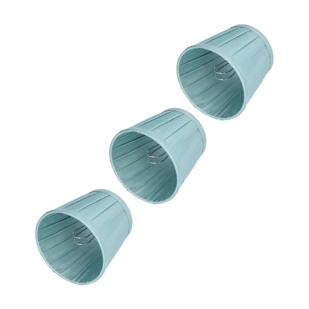 3PCS Cloth Lampshade E14 Clip On Fabric Lamp Cover for Chandelier Wall Lamp Office Home Decor