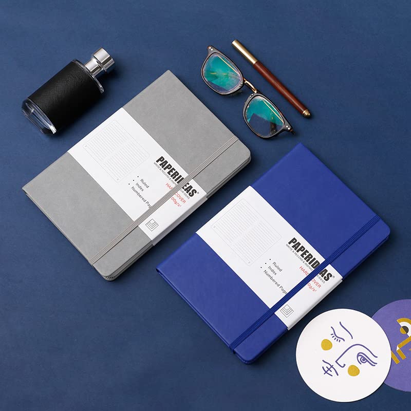 PAPERIDEAS Hardcover Notebook, A5, (Horizontal Lined, Pink)