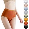 Elastic High Waist Cotton Panties Women Plus Size Breathable Underwear Comfy Briefs