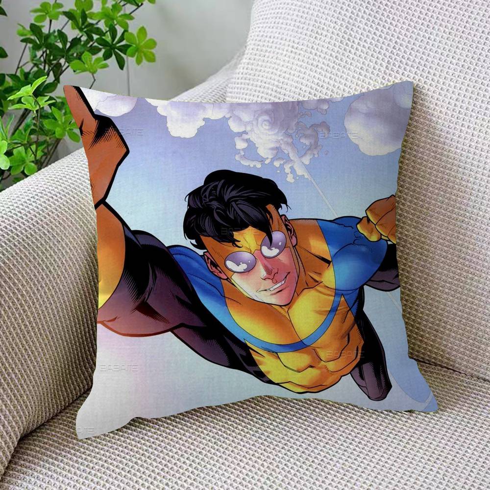 Hero Anime IInvincible Cartoon Personalized Pillow Cover Kids Bedroom Wild Party Decor Pillowcase Kid Birthday Shower Gift