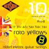 ROTOSOUND Струны для электрогитары Никелированные на R10-8 8-струнные, Сталь/Обычные (.010-.074)