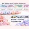Хрустящие Сквиши Мячик-антистресс Игрушка-фиджет Мячики для снятия стресса и тревоги Настольные хрустящие мячики с песком Игрушки для сжимания на стол
