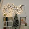 Освещенные ветки рождественской елки Подарки Рождественский декор для вечеринки на открытом воздухе