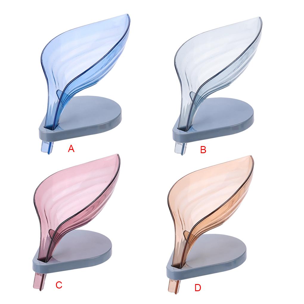 Держатель для губки для мытья мыла в форме листа, сливной ящик, полка для мыла с присосками