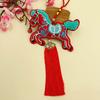 2026 Year of The Horse Charm Chinese New Year Hanging Pendant with Tassel Zodiac Horse Feng Shui Charm for Home Car Decor