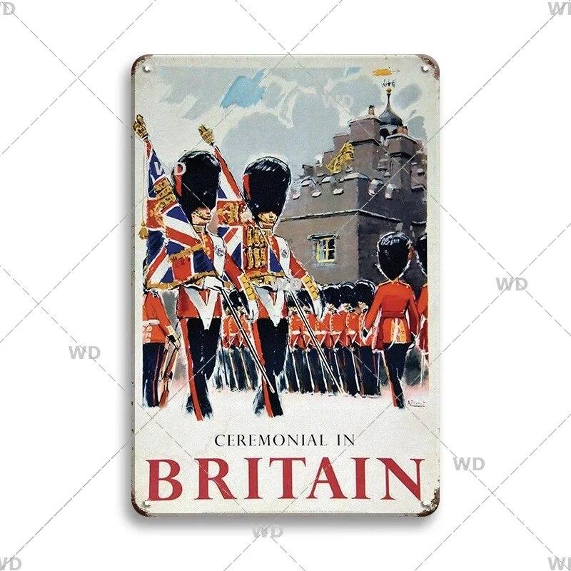 Tin Sign Landscape Paris Havana Tokyo Sydney Malibu Los Angeles Chicago City Metal Vintage Plaque Retro Decorative Plate Decor