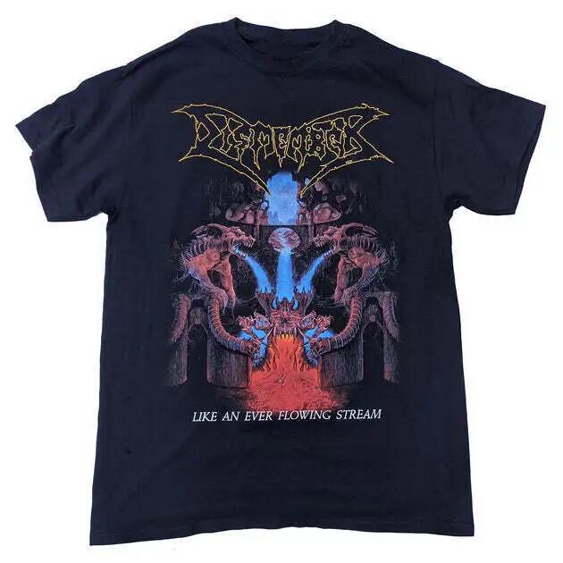 Dismember - Как вечно текущий поток Подарок для фаната Хлопковая черная футболка