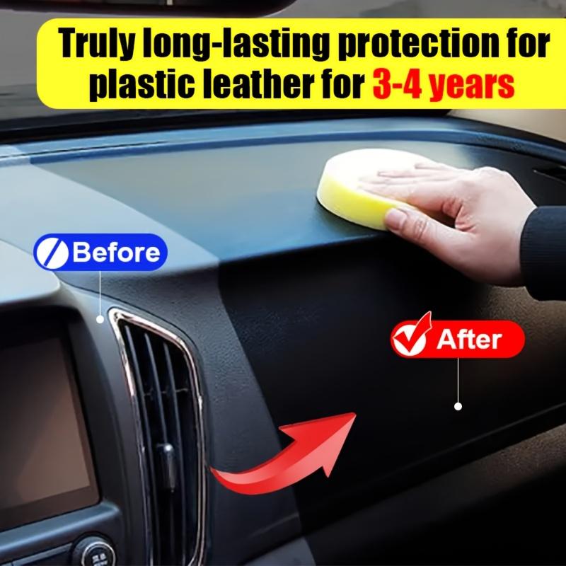 Automotive Plastic Repair Agent Restores Black Luster Refurbishes Plastic Leather Instrument Panels