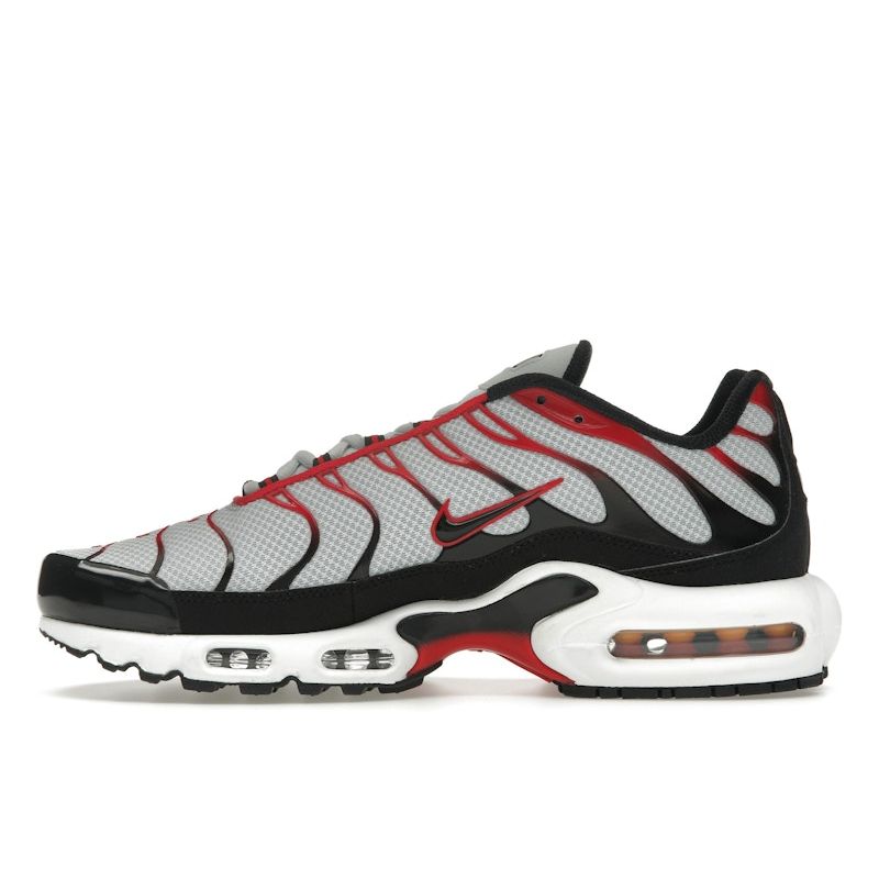 Nike Air Max Plus Platinum Black University Red Men Sneakers Grey Pure-Platinum White FN6949-002