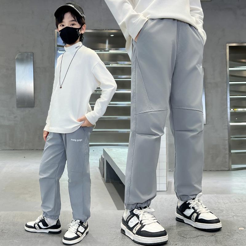 Boys Kids Thick Fleece Lined Waterproof Windproof Outdoor Hiking Softshell Casual Pants