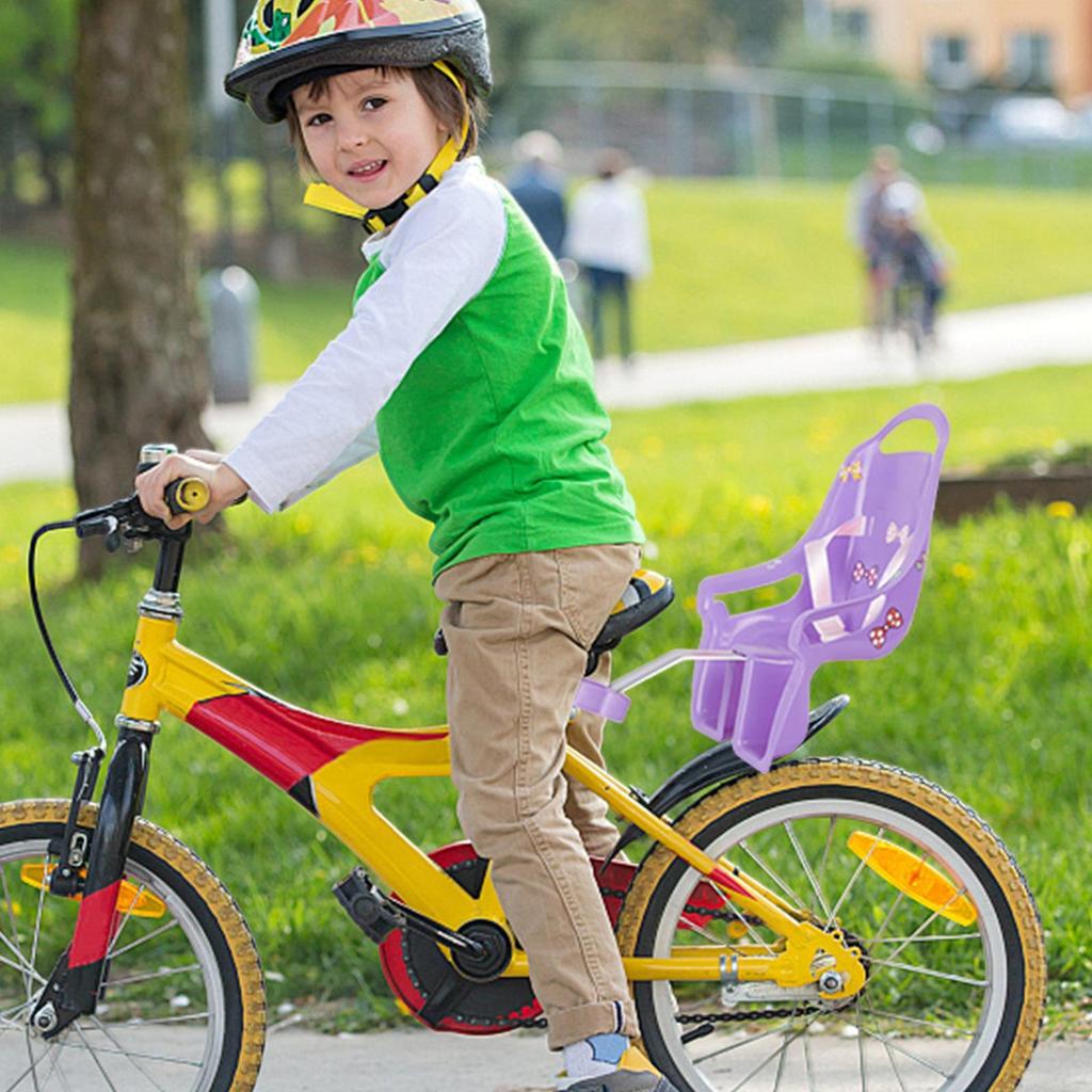 Сиденье для куклы на велосипед для девочек, универсальные аксессуары с наклейкой, украшение для детского велосипеда, сиденье для куклы на велосипед, аксессуары для велосипеда для девочек и мальчиков