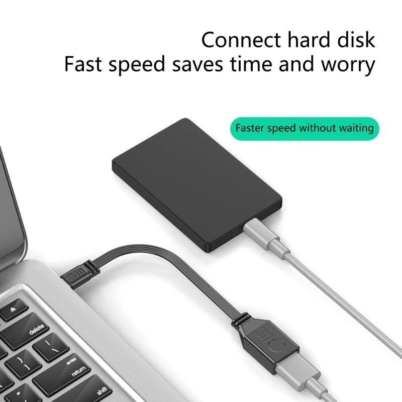 Адаптер USB C на USB 2.0, USB-адаптер, кабель OTG, кабель USB C «папа» на USB «мама» OTG для ноутбука, компьютера, планшета