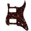 Musiclily Pro 11-Hole Round Corner HH Stratocaster Pickguard with 2 Humbuckers for American/Mexican Fender Standard Stratocaster Electric Guitars, Tor