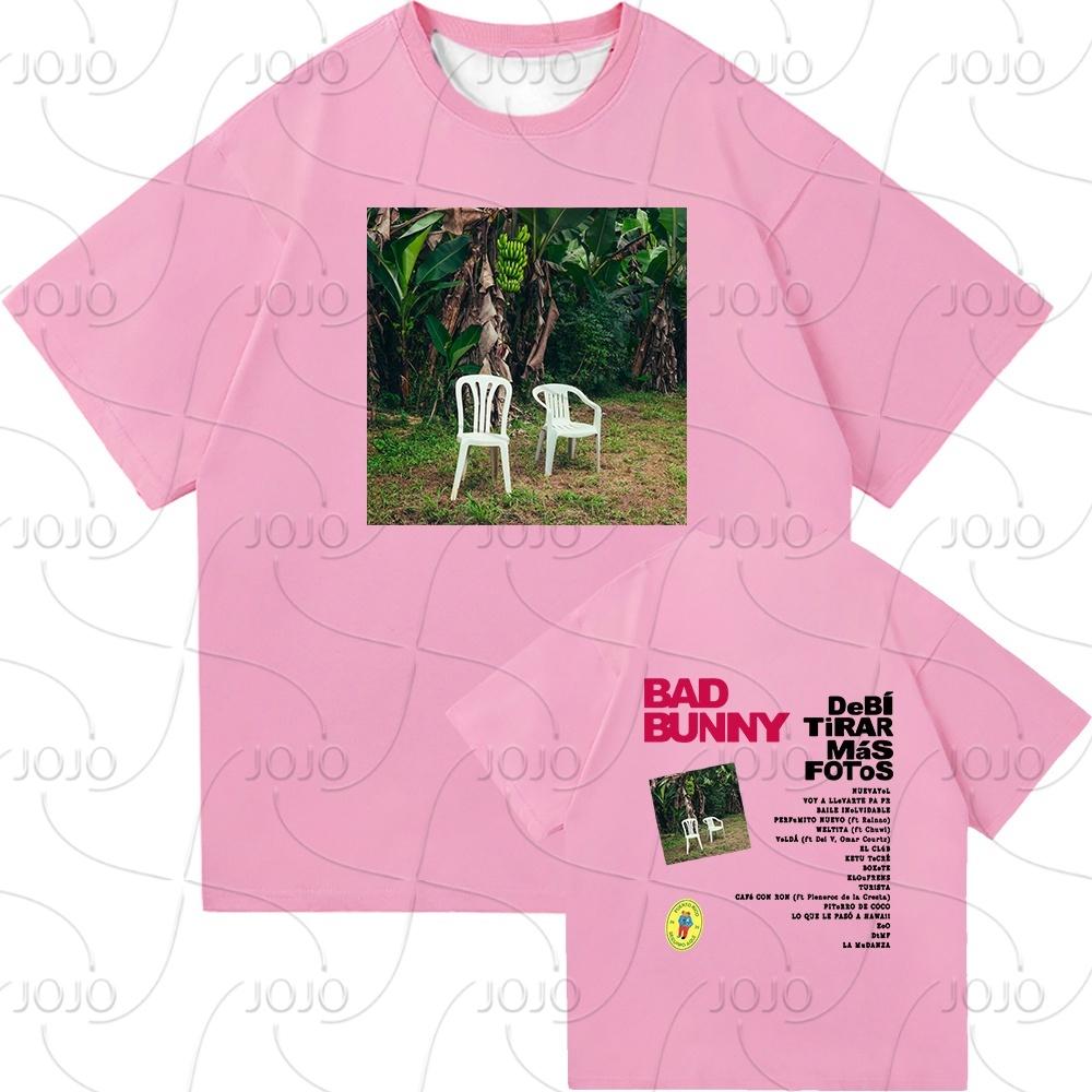 Футболка Bad Bunny DTMF World Tour 2025-2026 Мужская/женская одежда Винтажная Харадзюку Быстросохнущая одежда Хип-хоп футболки для фанатов Подарок