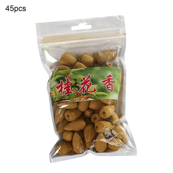 45 шт./компл. конус для благовоний, крошечная башня, благовония в форме конуса с естественным обратным потоком для спа