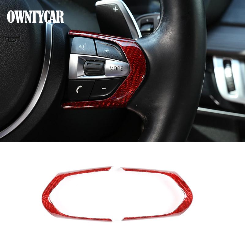 Для BMW 3 4 серии F30 F31 F32 F35 2013-2019 Накладки-наклейки Декоративная отделка Панели переключения передач Консоли Автомобиля из Настоящего Углеродного Волокна