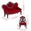 1:12 Doll Simulation House Miniatures Living Room Sofa Couch Furniture Accessories