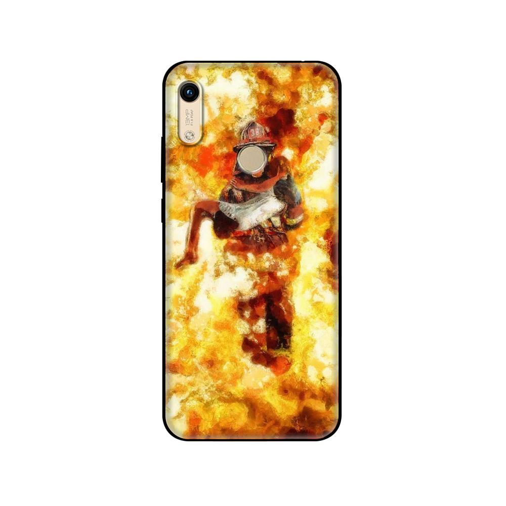 Черный чехол из ТПУ для Huawei Honor 8a Prime 8s Prime 9 Lite honor 9A 9C 9X Premium 9x Pro 9S чехол Firefighter Heroes Fireman