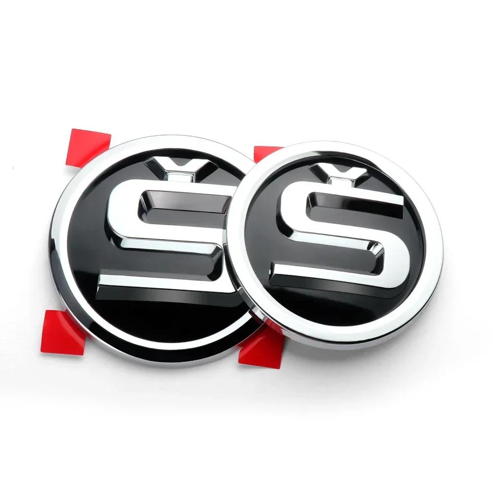 Car Sticker Skoda 2025 Hot 2pcs 80/90/100mm Car Front Hood Badge Rear Trunk Emblem Sticker for Skoda Rapid Fabia Octavia 2 A7 Ye