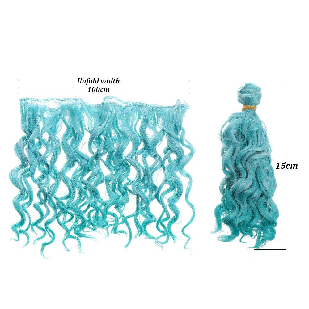 15*100cm Fashion Accessories Mini Tresses 1/6 1/4 1/3 Curly Wigs Toy Toupee Doll Hair Screw Periwig