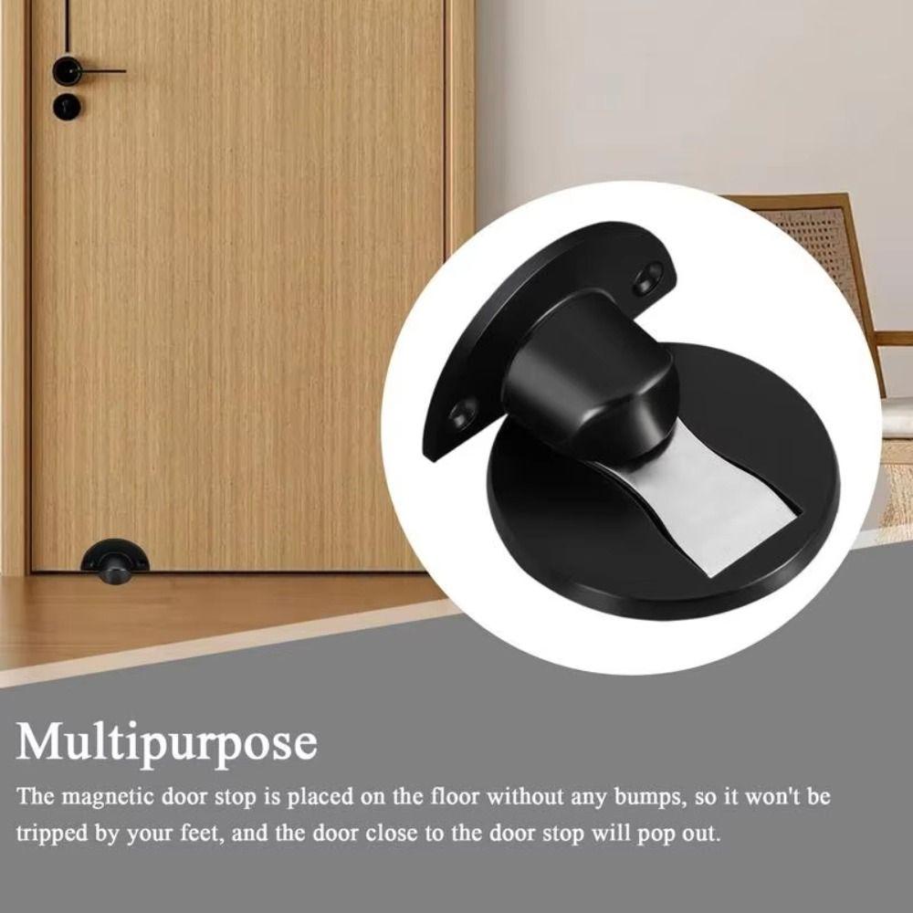 Zinc Zinc Zinc Alloy Adjustable Door Stop No Drilling Invisible Door Stop Durable Floor Door Stop  Office
