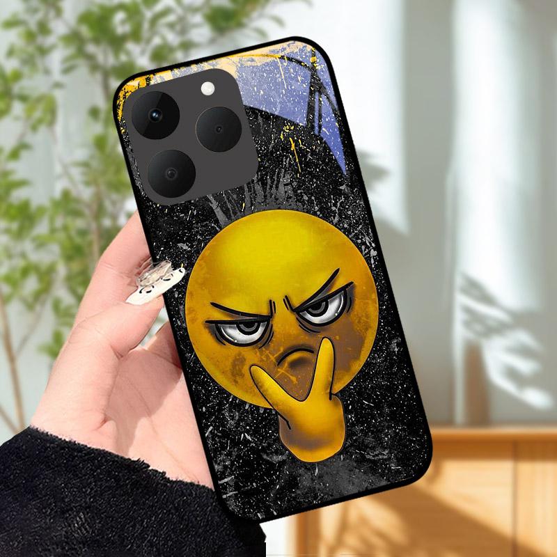 Для Realme 15T 5G Чехол Роскошный Модный Расписной Ударопрочный Закаленное Стекло Чехол для Телефона Для Realme15T 15 T Корпус Оболочка RMX5111 Capa