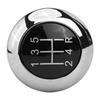 Chrome Leather Gear Shift Knob Designed for MAZDA 3 For BL 5 For CR CW 6 II GH Effortless Installation and Seamless Fit