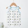 Children's Summer Cartoon Print Cotton Vest - Sleeveless A-Type Top for Boys and Girls