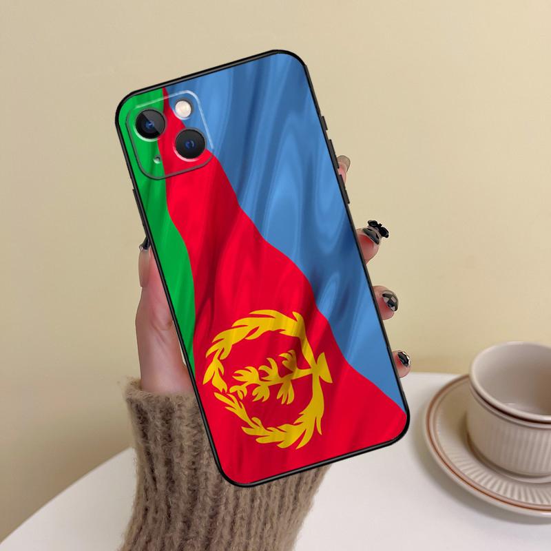 Eritrea Flag Phone Case For iPhone 17 16 15 14 13 11 12 Pro Max mini 15 16 Plus 16e 17 Air Cover Funda