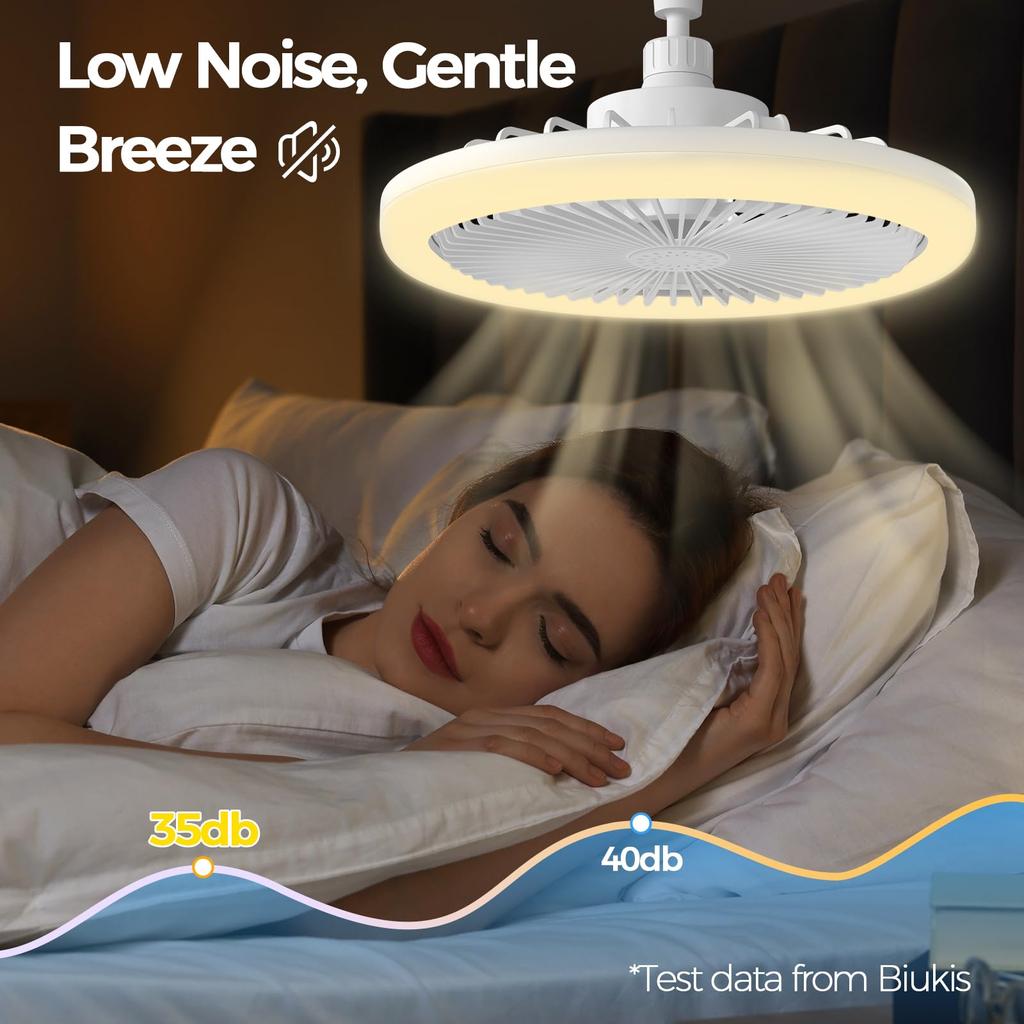 Интеллектуальный вентилятор E27 Converter Base 3-в-1 Потолочный вентилятор с дистанционным управлением Лампа для освещения спальни и гостиной