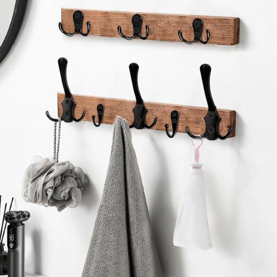 10 шт. крючки, высокопрочные, выдерживающие большую нагрузку, гладкая нержавеющая сталь с винтами, крючки для хранения пальто, шляпы, гардероба, ванной комнаты, спальни, настенные крючки