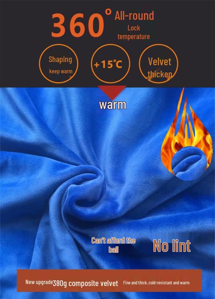 Men's and Women's Hooded Jackets & Solid Color Velvet Shirts Hoodies - Pure Cotton Composite Velvet