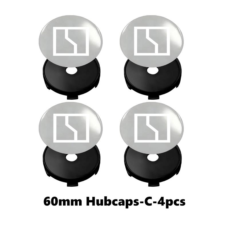 AAZN1 4Pcs 56mm Car Wheel Hub Center Cap Aluminum Metal Logo Sticker For Zeekr X 001 009 007 7X 2022 2023 2024 EV 2021-2023 Krypton