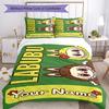 Labubu Customize Your Name Bed CoverBed Perfect for Study Room Wrinkle Resistant Home Decor Christmas, WeddingPerfect