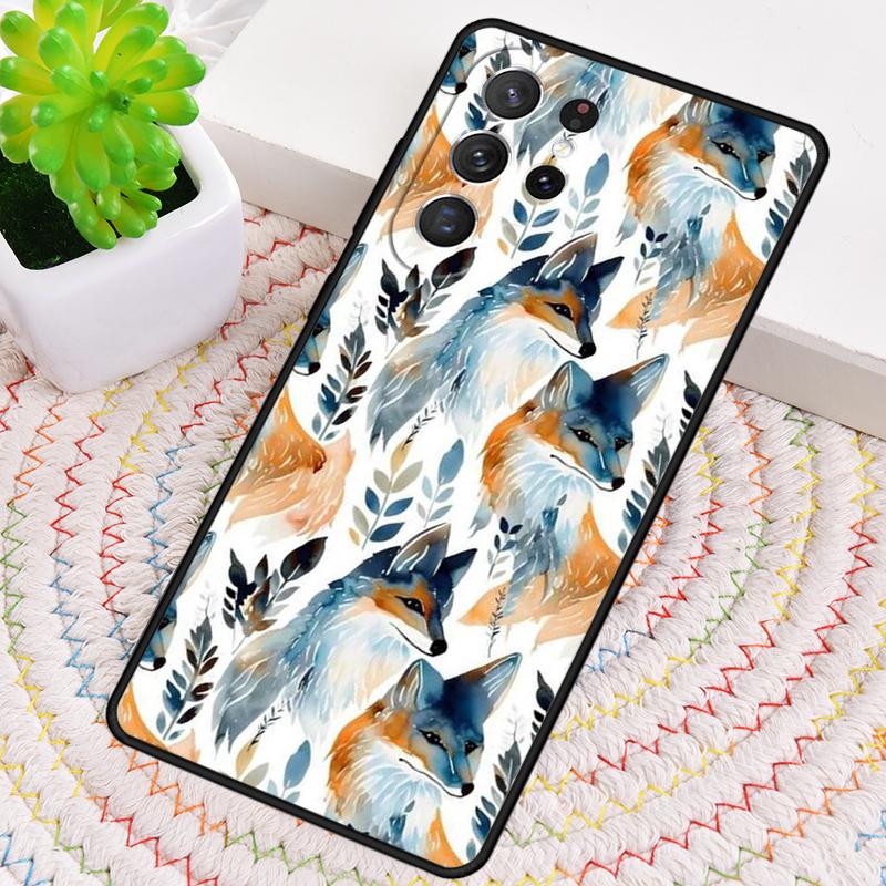 Чехол для телефона с абстрактным узором-лисой для Samsung Galaxy note 10 pro S26 Ultra S23 S24 FE S25 S21 S22 PLUS ударопрочный