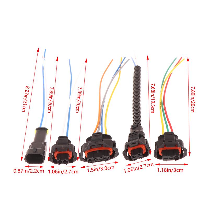 2/3/4-контактный автомобильный дизельный распылитель топлива форсунка Common Rail разъем датчика коленвала 1928403874 1928404226 женский мужской