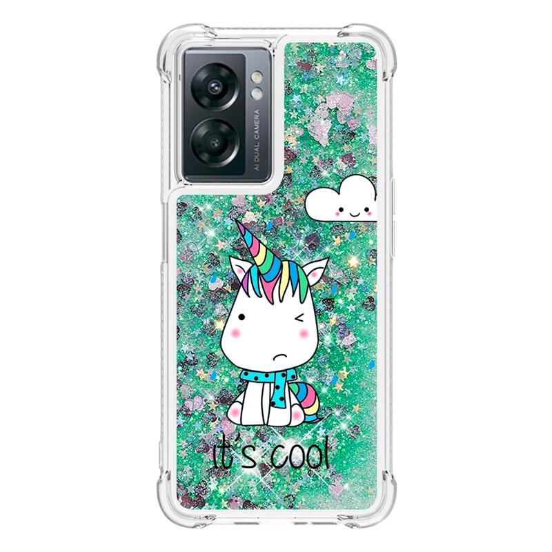 Чехол A57 5G PFTM20 для Coque OPPO A57 5G Cover Динамический жидкий чехол с зыбучими песками для Funda OPPO A 57 A77 5G CPH2339 Чехлы для телефонов