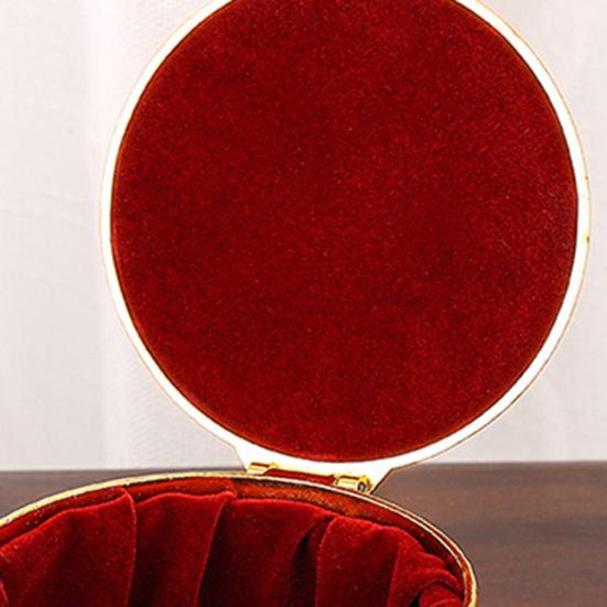 Эмалированная шкатулка для хранения драгоценностей, металлический органайзер для ювелирных изделий с розовым узором для спальни